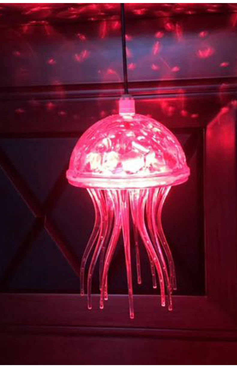 网红挂树防水户外led 小水母造型灯 模具制作led仿生水母挂饰灯
