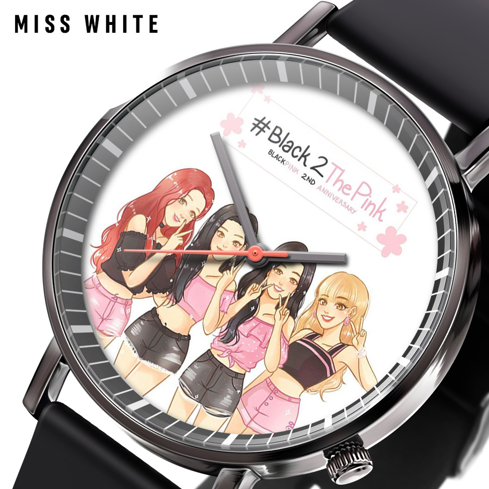 韩国女团blackpink真人组合手表韩版潮流学生时尚休闲石英腕表