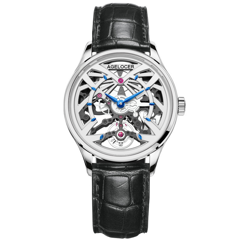 agelocer艾戈勒 女士手表黑森林镂空机械表自动防水时尚女表批发