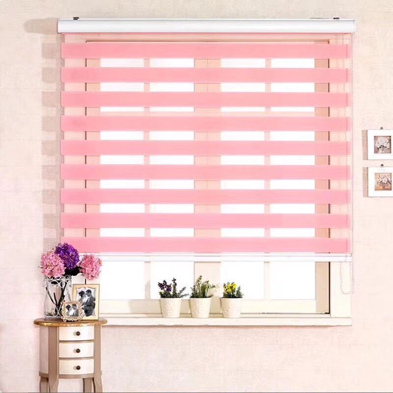Louver Curtain Roller Shutter Day & Night Curtain Double Roller Blind Day & Night Curtain Shading Curtain Curtain Rod Tracery Factory Direct Sales