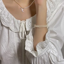 正圆施家珍珠手链14k包金精致简约时尚百搭fever博主同款小众设计