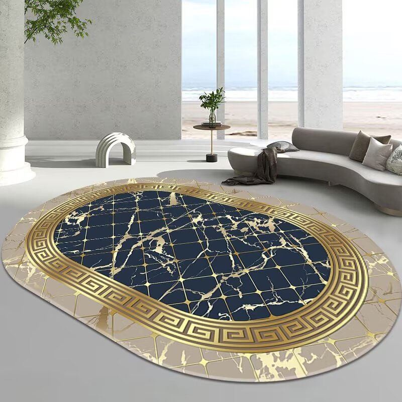 Long round Carpet Living Room Sofa and Carpet Study Coffee Table Cushion Home Room Bay Window Floor Mat Bedside Bedroom Floor Mat