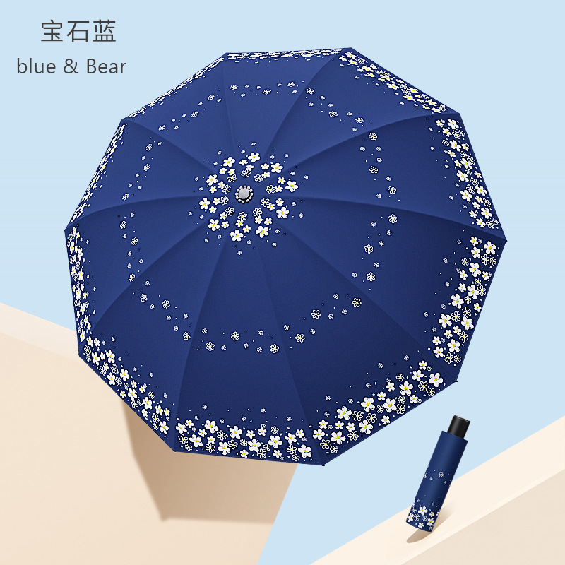 INS Manual plus-Sized Double Umbrella Summer Windshield Sun Umbrella Female UV Protection Factory Wholesale Wholesale