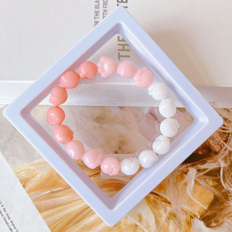 Best-Seller on Douyin Student Bracelet Gradient Cat's Paw Imitation Bodhi Rosary Bead Playing Bracelet Crafts Ornament Factory Direct Sales