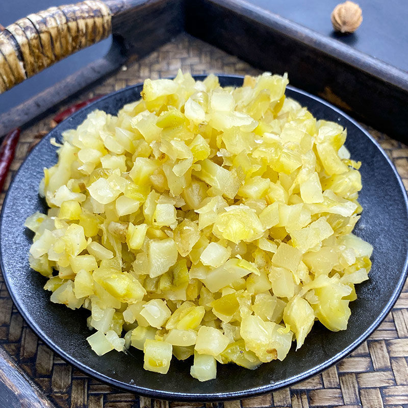 涪陵榨菜粒9斤榨菜丝整箱批发散装商用餐饮小面酸辣粉榨菜颗粒