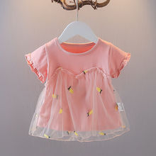 2024夏季新款婴儿短袖上衣6-12个月女宝宝T恤夏装女童小公主衣服1