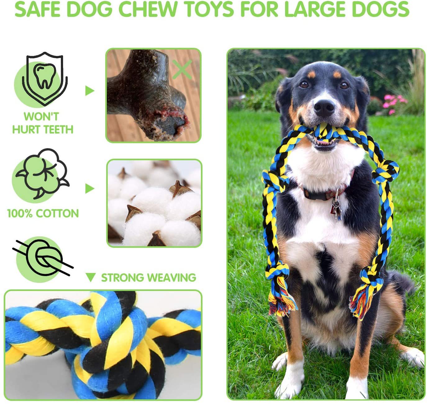 OEM Customization Pet Cotton Rope Toy Support Sample Processing Foreign Trade Cross-Border E-Commerce Domestic E-Commerce Store Sales