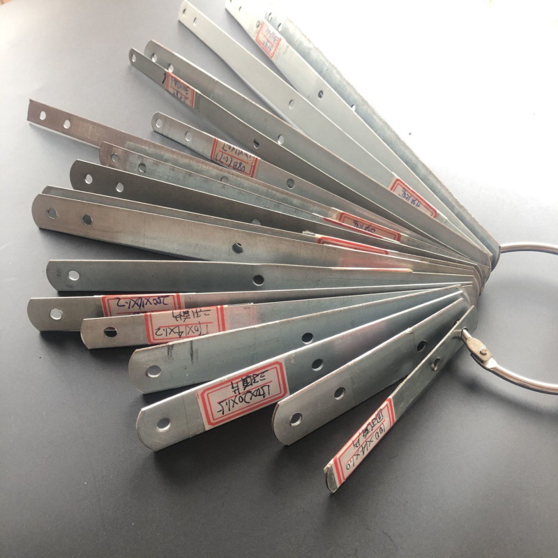 门窗固定片镀锌铁直片5mm孔一字连接片断桥铝合金门窗带卡位拉片