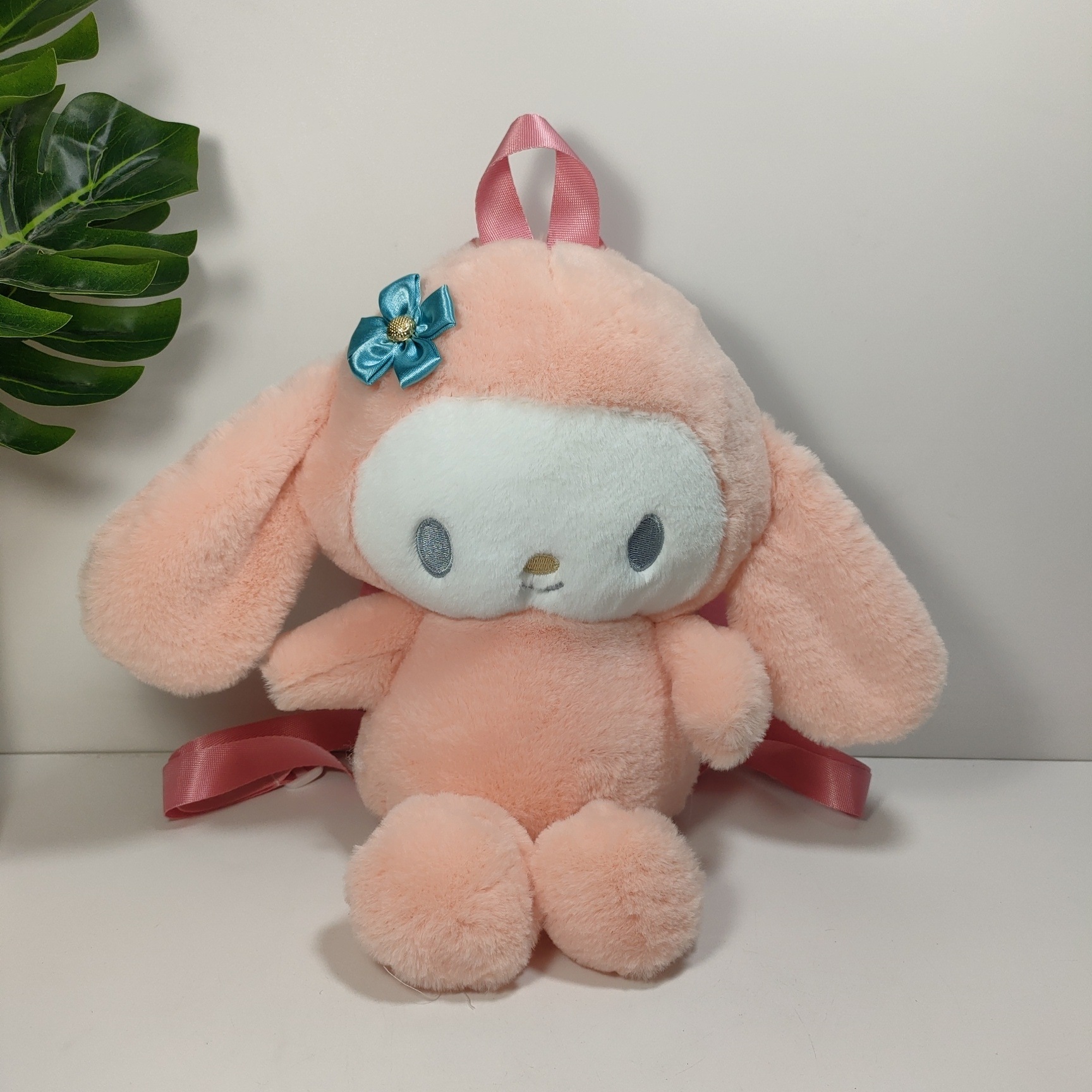 可爱少女心麦乐迪美乐蒂卡通包包 兔毛双肩背包毛绒玩具玩偶-阿里巴巴