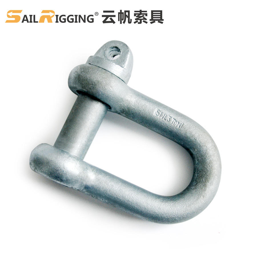 英制碳钢d型卸扣  bs3032直型电镀锌卸扣 起重索具卸扣厂家
