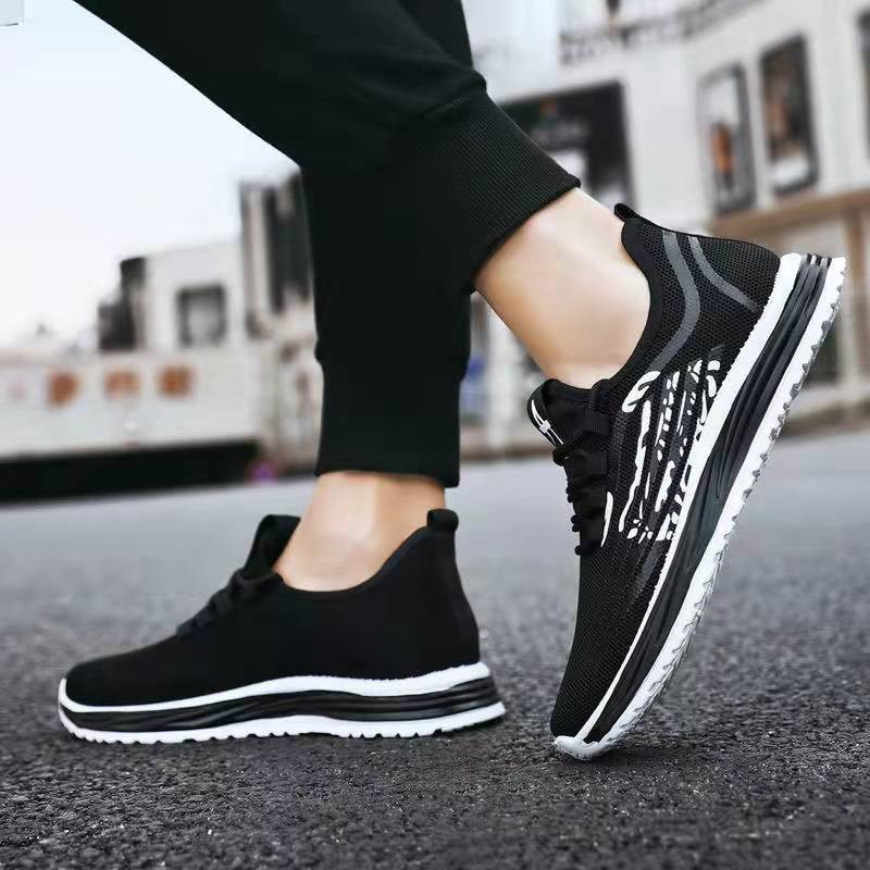 One Piece Dropshipping Pumps Men's Sneaker Lace-up Comfortable Light Running Shoes Soft Bottom Korean Fashion Wholesale