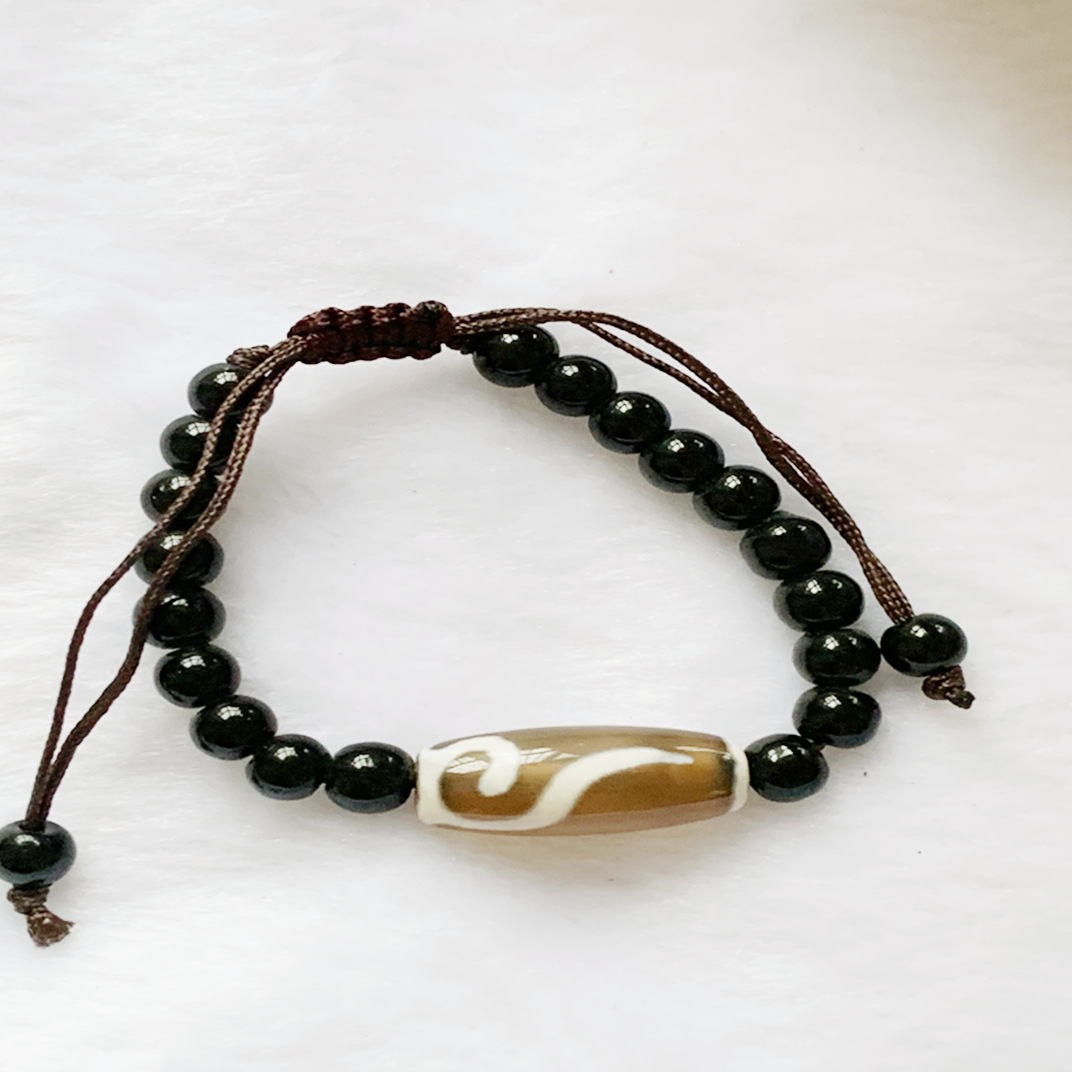 民族饰品手链 佛珠 玛瑙天珠手串 天珠手链 2元店 手链-阿里巴巴