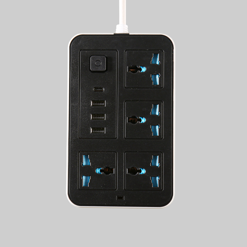 Customized Power Strip South Africa British Standard European Standard Multi-Functional Switch Socket Usb Power Strip Universal Jack Labeling Can Open Mold