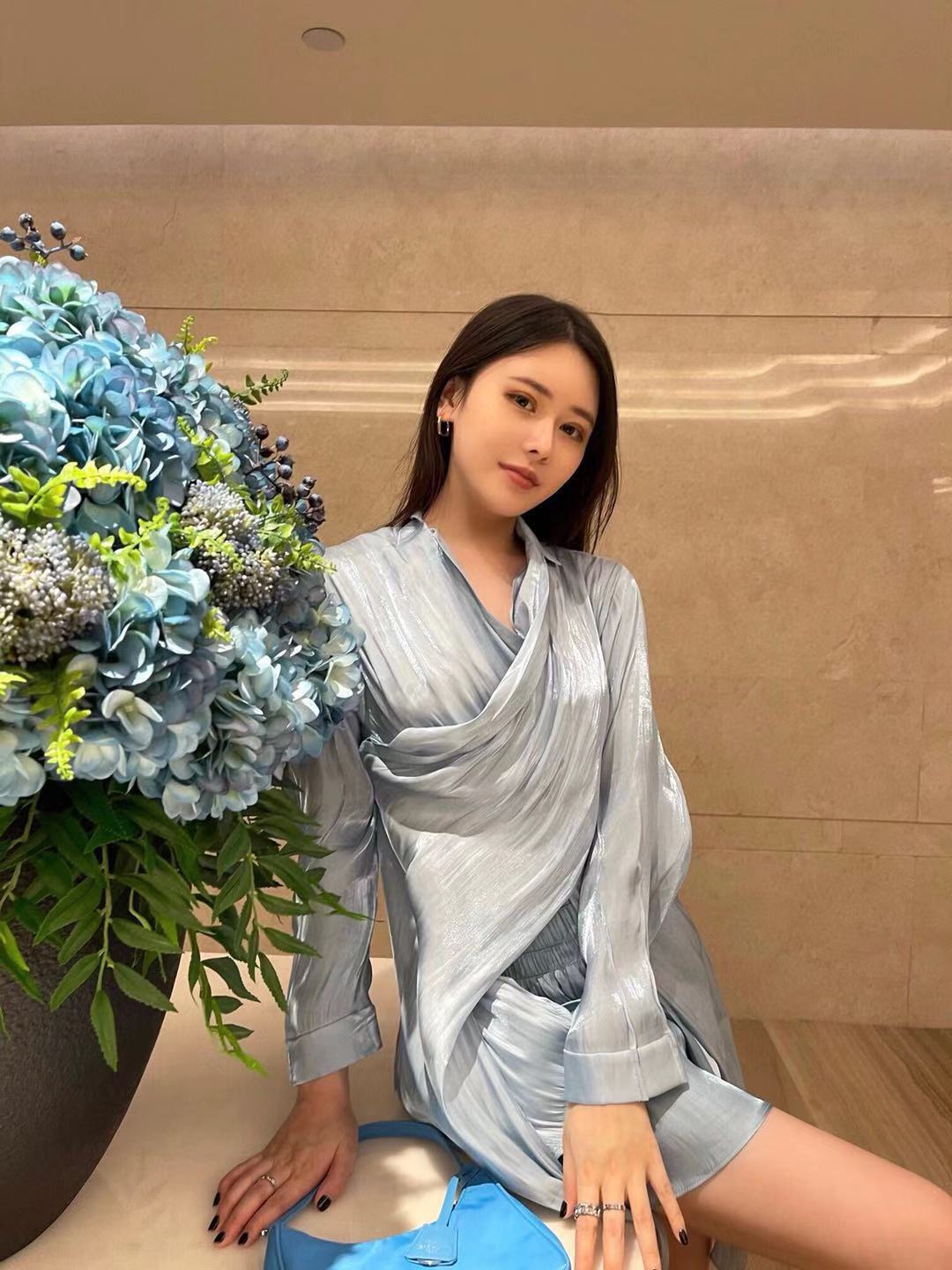 深圳南油原单外贸女装王子文同款衬衫女不规则气质优雅百搭衬衣女