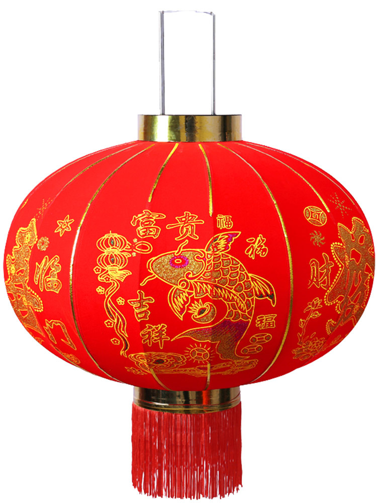 太阳能大灯笼户外防水免插电灯芯红新年春节乔迁发光喜庆中式门口