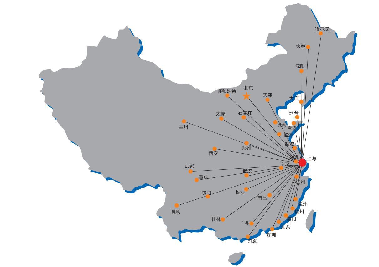 销售网络地图