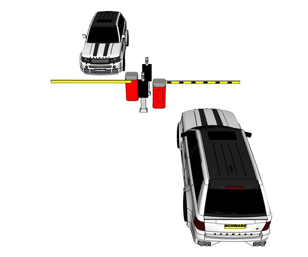 车辆道闸直杆停车场小区物业岗亭智能电动起落杆4-6米车辆道闸