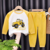 baby Autumn coat Long johns suit pure cotton Children Underwear Flat waist pants baby Autumn coat Long johns Boys and girls 0-7 year