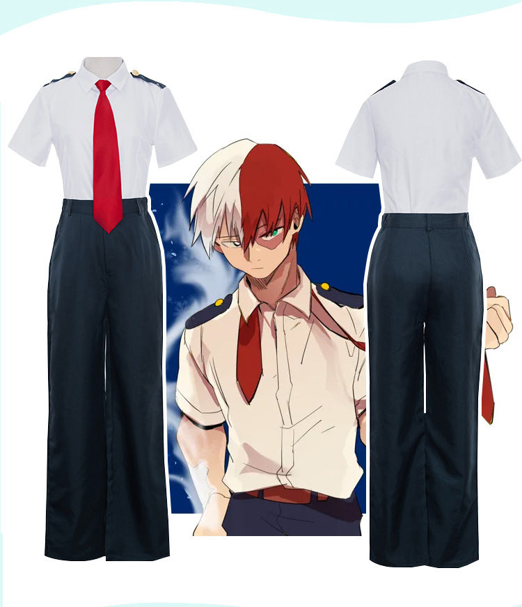 【现货批发】 我的英雄学院cosplay服 绿谷出久cos校服 cos服