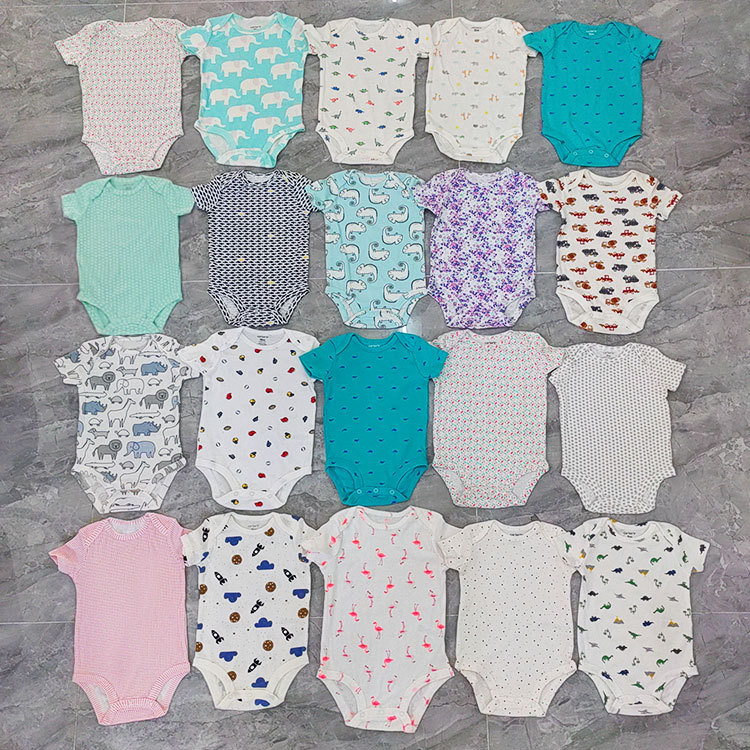 Baby Rompers Baby Long-Sleeved Triangle Romper Baby Rompers Foreign Trade Live Children's Clothing Tail Order Wholesale Baby Clothes