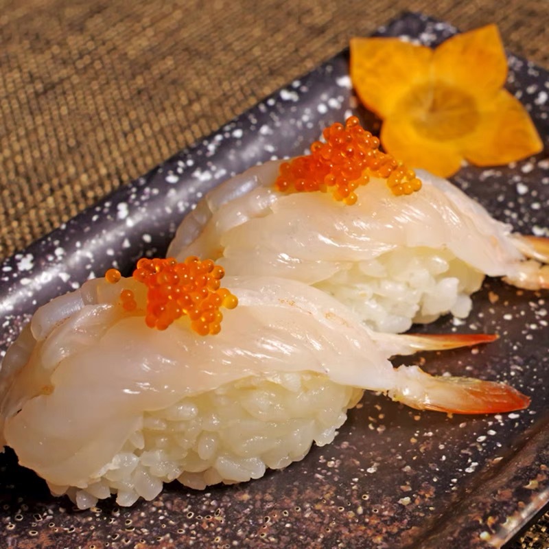 玻璃虾加多餐南美白虾越南白虾寿司料理刺身水晶虾20只 40板/件