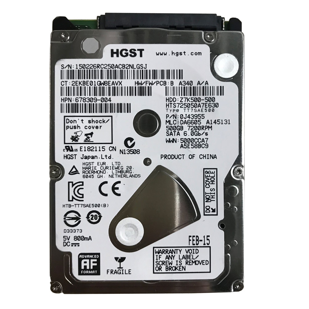 hgst全新7mm日立500g笔记本电脑机械硬盘sata3高速7200转32m缓存