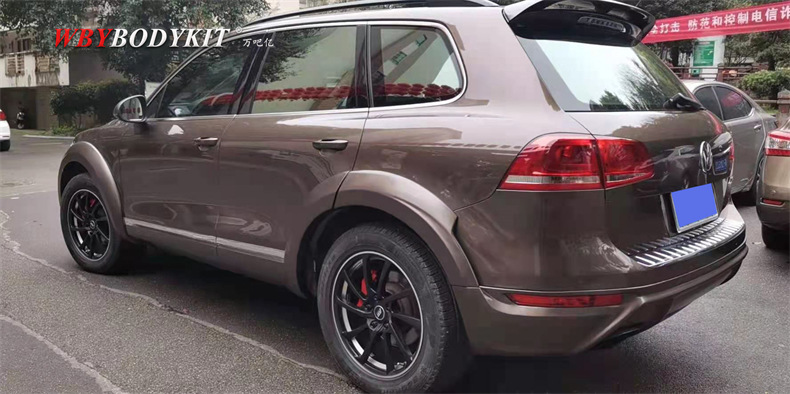 适用于大众途锐改装hofele宽体大小包围轮眉中网前后包角保险杠