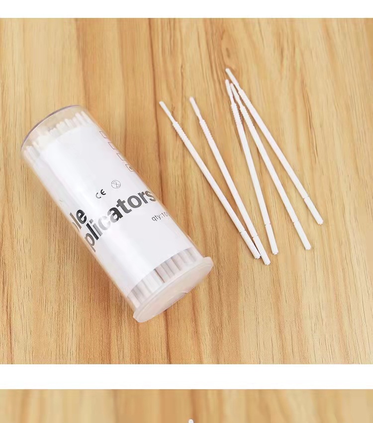 嫁接睫毛长头清洁棒纳米小棉签卸睫毛棉棒清洗棒纹绣美睫专用工具