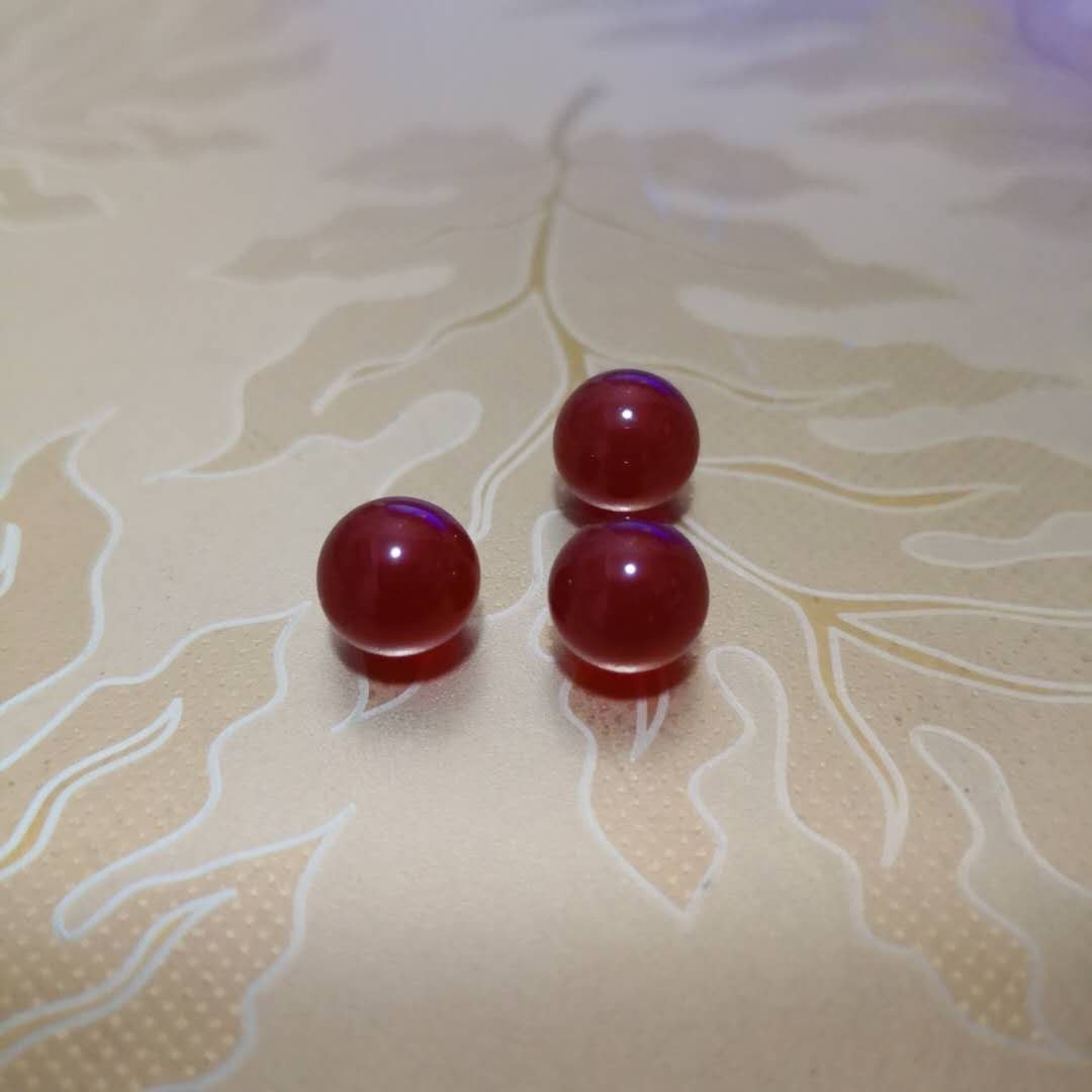 入珠专用珠子自己入珠埋珠入龙珠镶嵌无孔红玛瑙珠