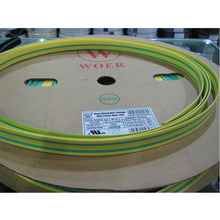 沃尔低压黄绿双色热缩管接地线束管道标识用2/5/3mm电工绝缘套管