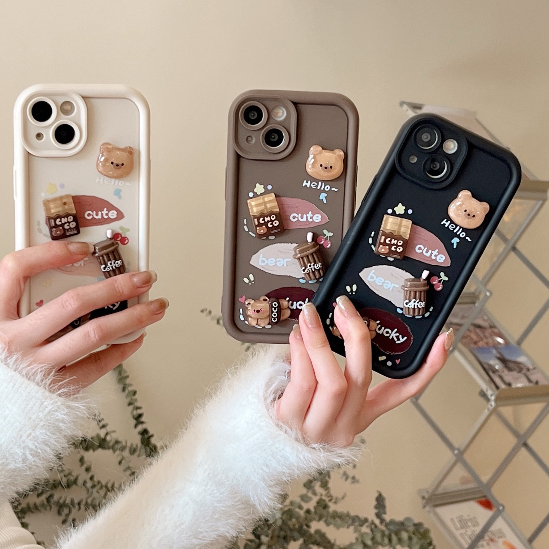 立体公仔适用vivos17手机壳s16/s15可爱x100/x80潮流y78/y76s女y3