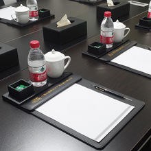 会议夹垫板皮革a4文件夹板会议室写字桌板垫板夹办公用品商务可定