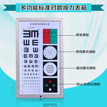 LED多功能测试标准对数视力表灯箱5米E铝合金 一个起卖