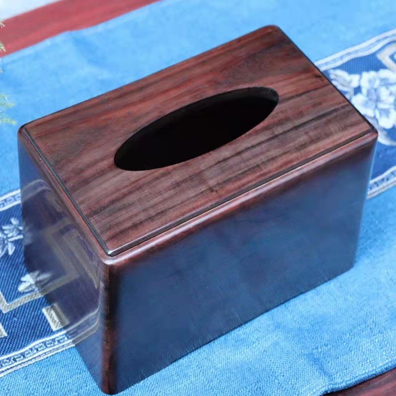 红木纸巾盒大红酸枝全独板抽纸盒中式复古简约现代客厅实木质创意