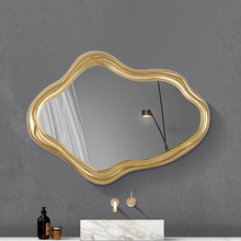 巴洛克浴室镜 北欧ins不规则装饰镜客厅餐边壁挂家用异形化妆镜子