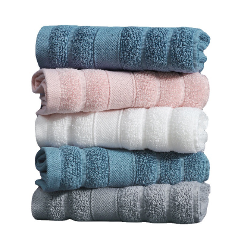 Pure Cotton Hand Towel Household Small Square Towel Children Face Wiping Towel Cotton Baby Hand Towel Factory Wholesale Free Logo