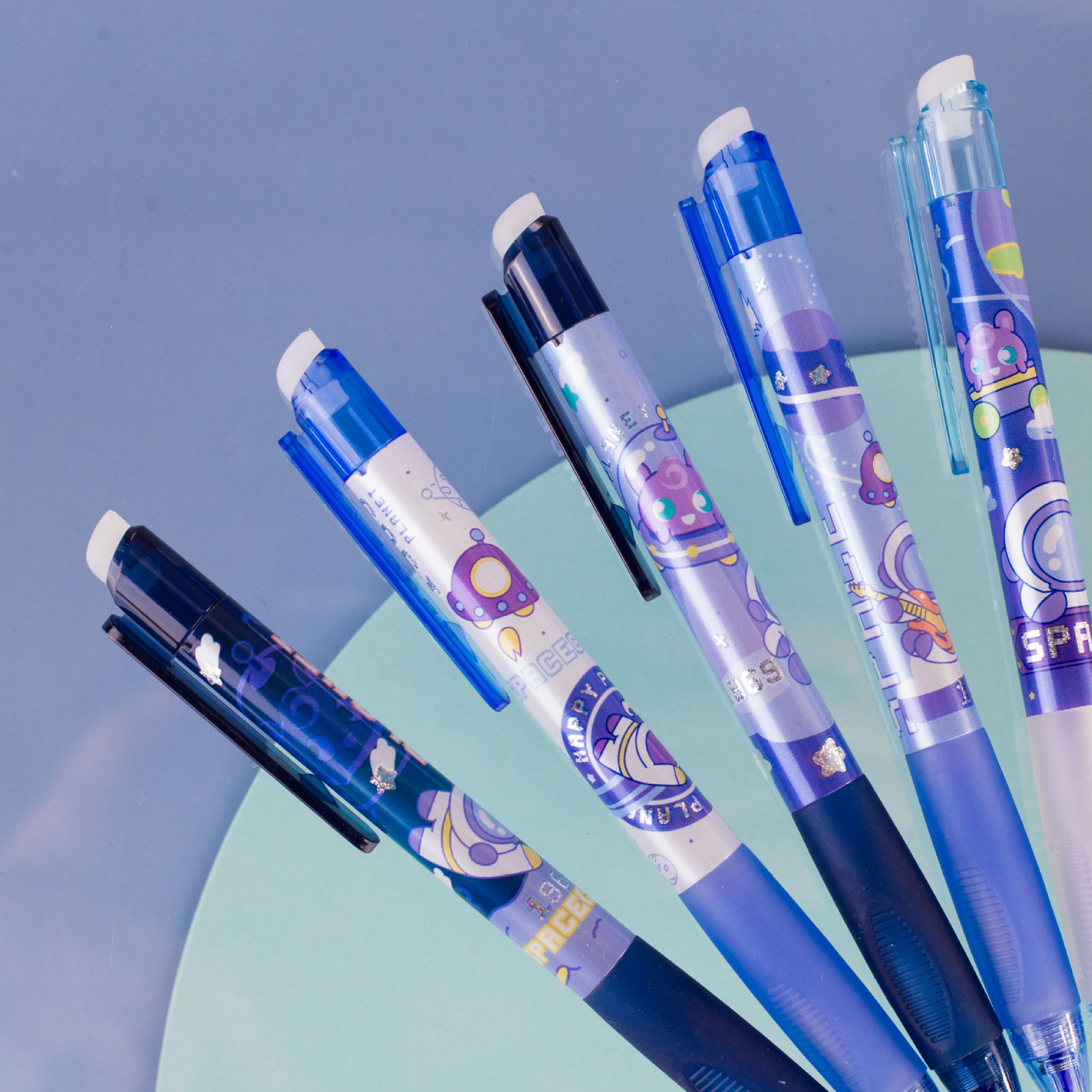 一木林文具批发1501b快乐星球可擦中性笔四年级小学生签字笔批发