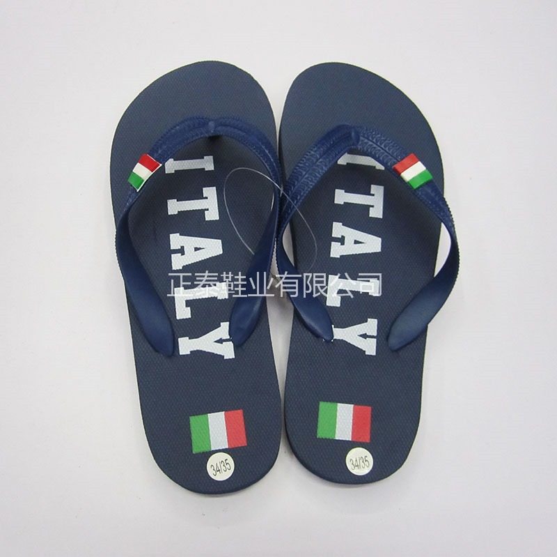 factory wholesale italian flag pattern children eva beach flip-flops can be printed logo children slippers