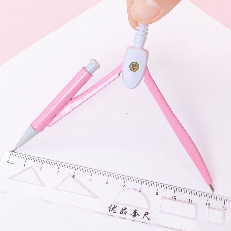 Color Student Only Compass Ruler 8-Piece Set Wholesale Pupil Prize Gift School Supplies Office Supplies