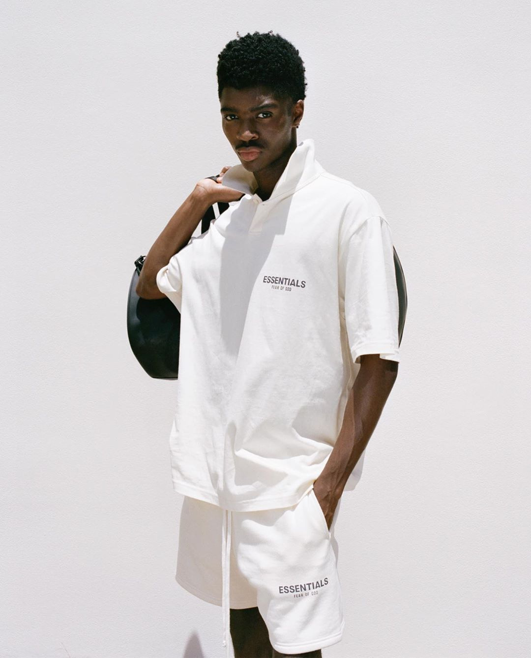 fear of god复线essentials反光短袖男女fg高街fog宽松polo衫t恤