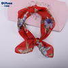 2021 In spring and summer 65*65 flowers and plants Chiffon Kerchief Silk scarf Occupation printing Super soft ventilation