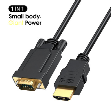 hdmi转vga 线hdmi to vga连接线高清1080p hdmi转vga转接线转换器