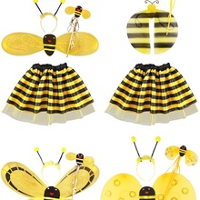 六一节儿童演出道具幼儿园女童表演套装天使蝴蝶瓢虫小蜜蜂翅膀
