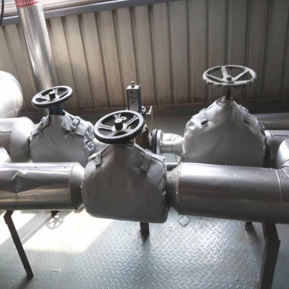 阀门保温套法兰管罩设备可拆卸管道阀门保温排气管蒸汽管道保温套