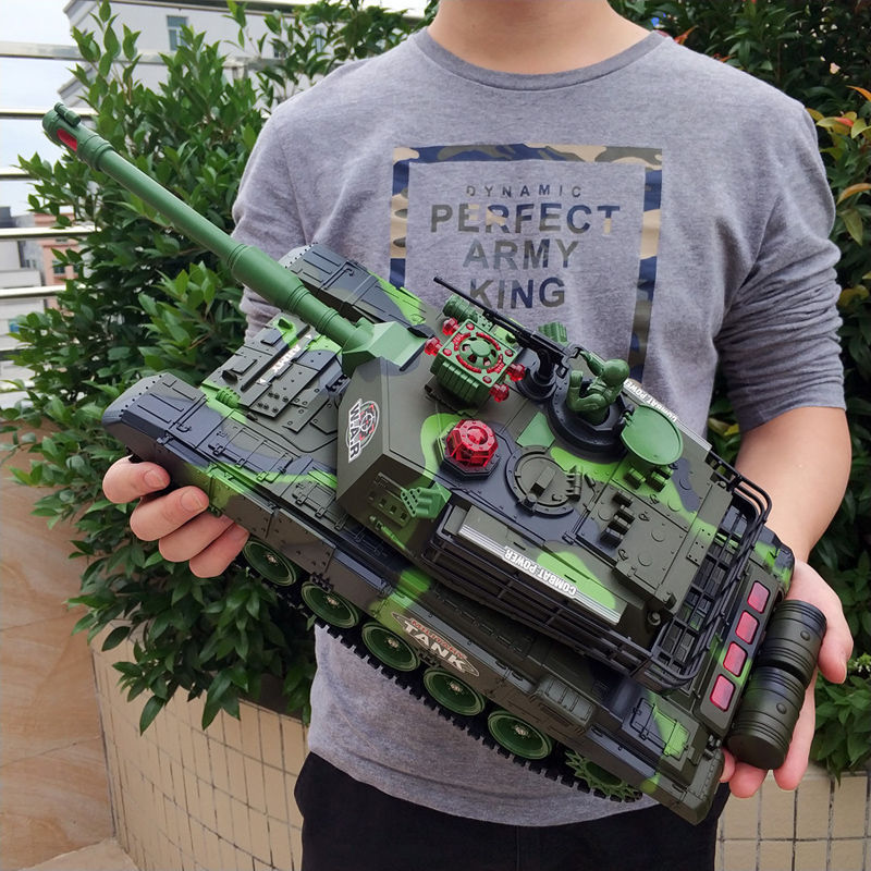 玩具坦克遥控坦克车模型大亲子对战大炮装甲儿童越野履带式男孩