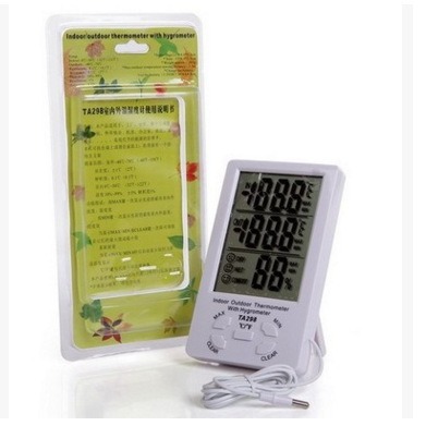Factory Direct Wholesale Large Screen Household Indoor and Outdoor Thermometer Hygrometer Electronic Thermometer Ta298