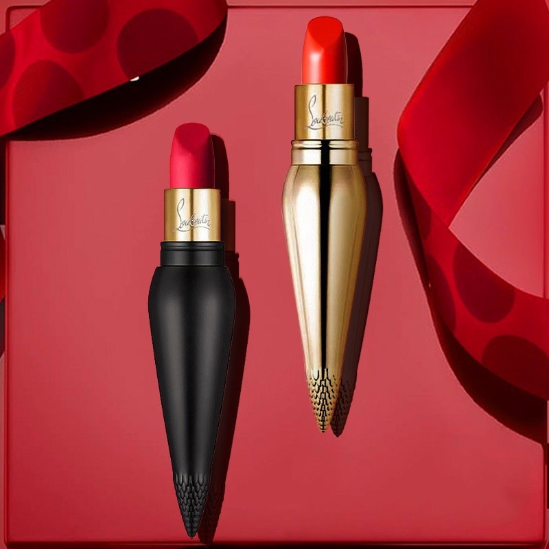 cl萝卜丁女王权杖口红黑管001m滋润哑光大牌唇釉官方旗舰正品礼盒