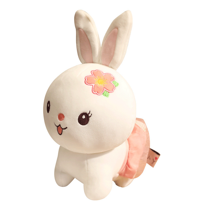 Cute Small Animal Doll Cartoon Pink Bunny Girl Children's Gift Plush Toy Customized Production