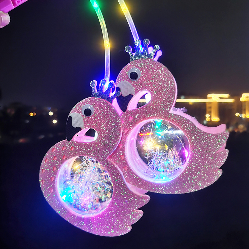 2022 Year of Tiger New Cartoon Flash Portable Star Sky Ball Lantern Led Luminous Toy Night Market Stall Wholesale