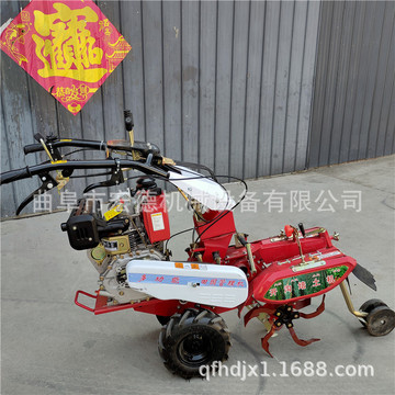 大棚开沟培土机 蔬菜种植开沟起垄机 大棚菜园翻地微耕机-阿里巴巴